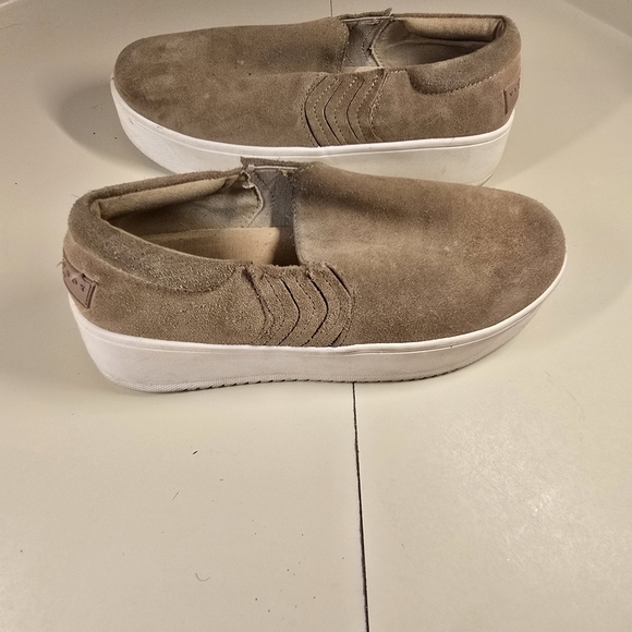 Yellow Box Tan Suede Slip-On Loafers - Picture 1 of 8